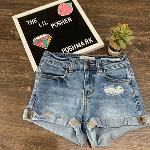 Bullhead Super Stretch Cutoff Distress Jean Shorts